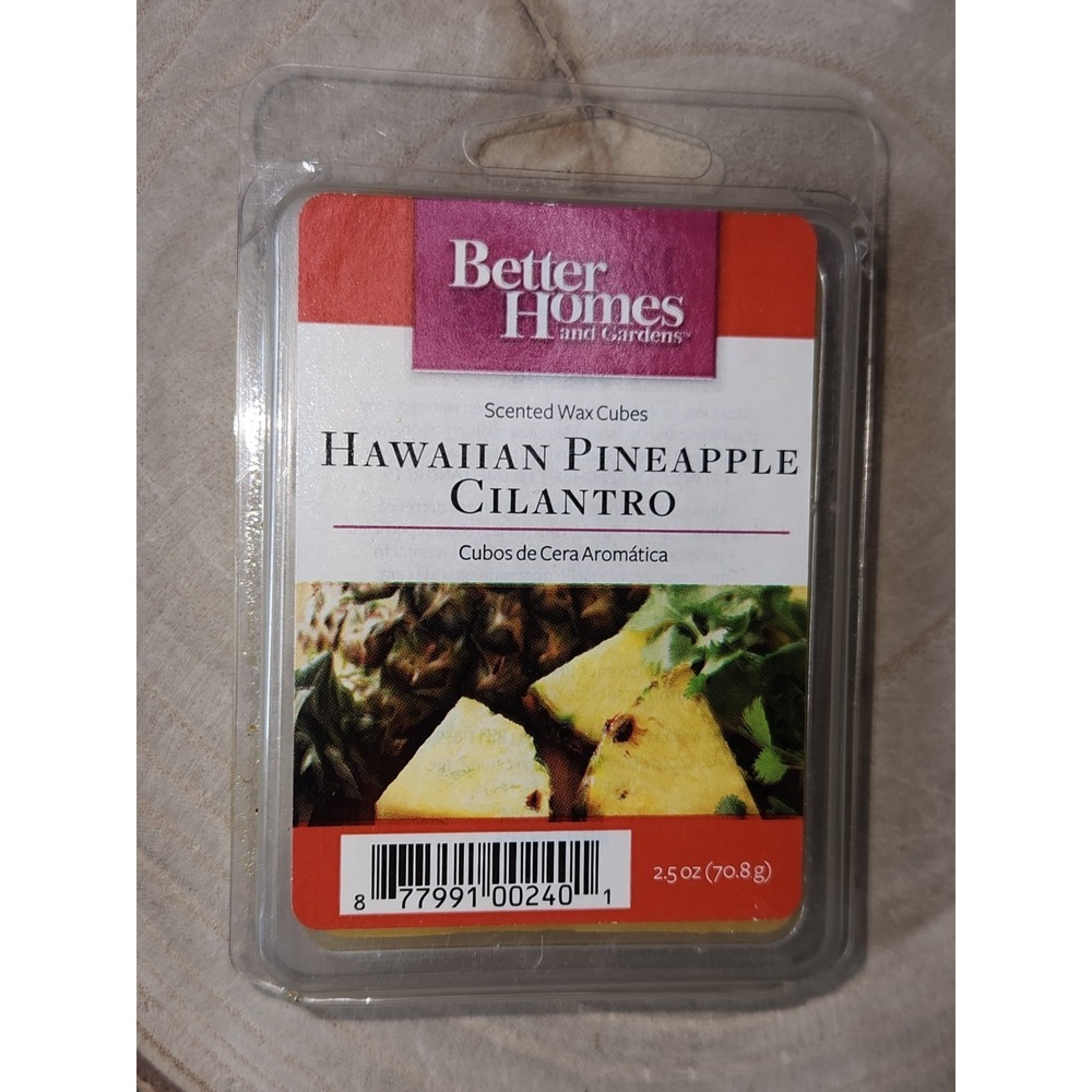 Better Homes & Gardens Scented Wax Cubes 2.5oz -Hawaiian  Pineapple Cilantro-NEW